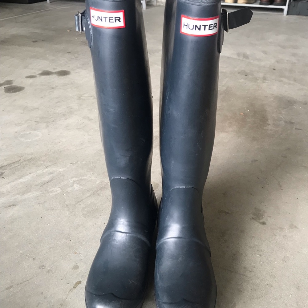 Hunter’s Tall Back Adjustable Rain Boots 39